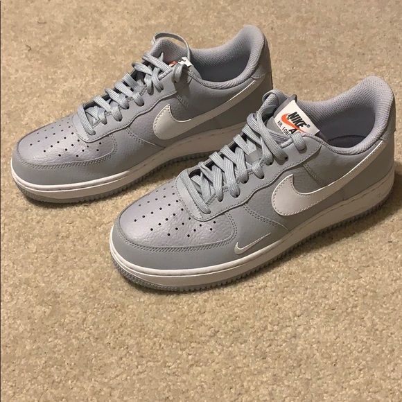 air force 1 grey swoosh